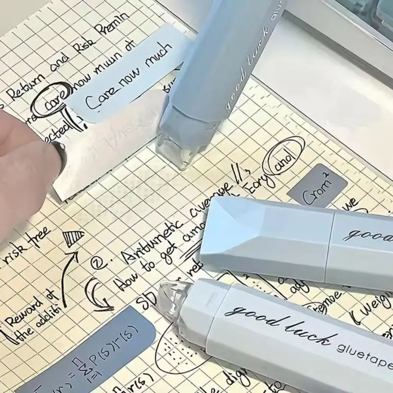 5 قطعة قلم شريط تصحيح صامت ناعم سعة كبيرة شريط مستمر للاستخدام المكتبي والمدرسة مستلزمات الطلاب تصميم لطيف