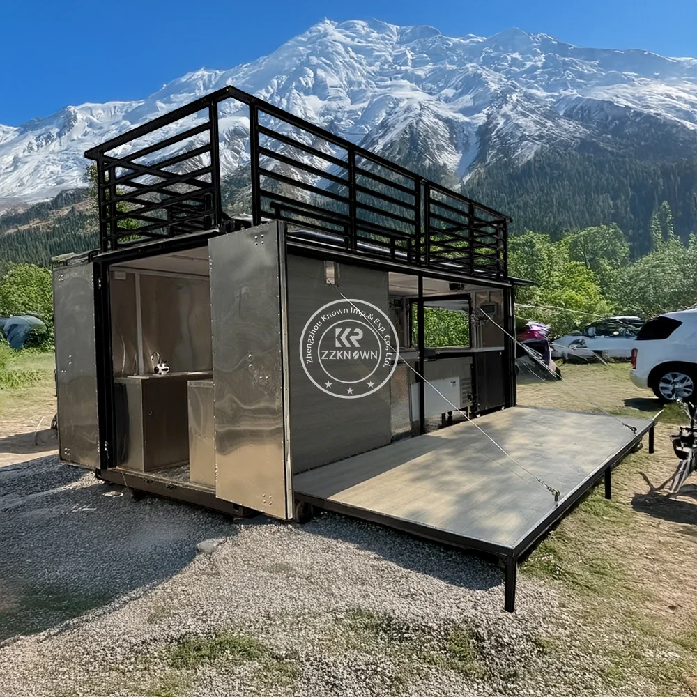 Prefabricated Container Bar Beer Kitchen Modular Container House Restaurant Mobile Coffee Shop Cafe Kiosk