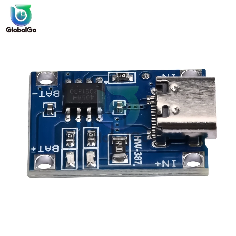5 it Type-c 5V 1A 18650 TP4056 وحدة شحن بطارية ليثيوم مع حماية وظائف مزدوجة 1A Li-ion