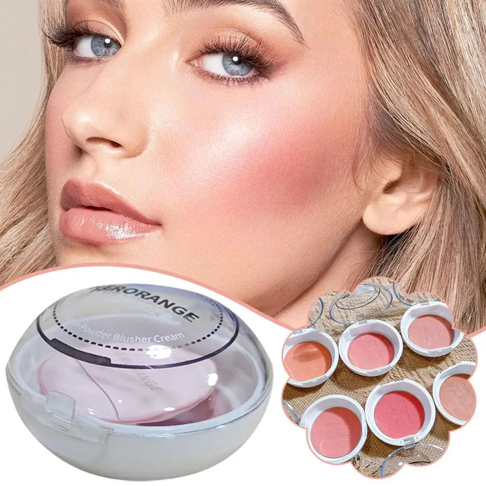 Natural Mineral Blusher para Mochi, Monocromático, Face Peach, Sombra Blusher, Pigmento Cosmético, Blus Mud, G7R2