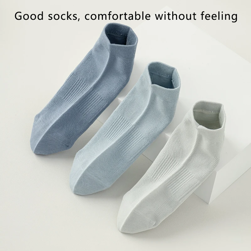 6คู่ผู้ชายถุงเท้าผ้าฝ้ายเข็มคู่ต้านเชื้อแบคทีเรียสีดําสบายๆธุรกิจBreathableคุณภาพสูงถุงเท้าชายSize39-45