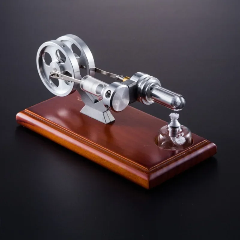 

Hot Air Stirling Engine Twin Flywheels Education Toy Electricity Power Generator Science Experiment Toy Gift Model