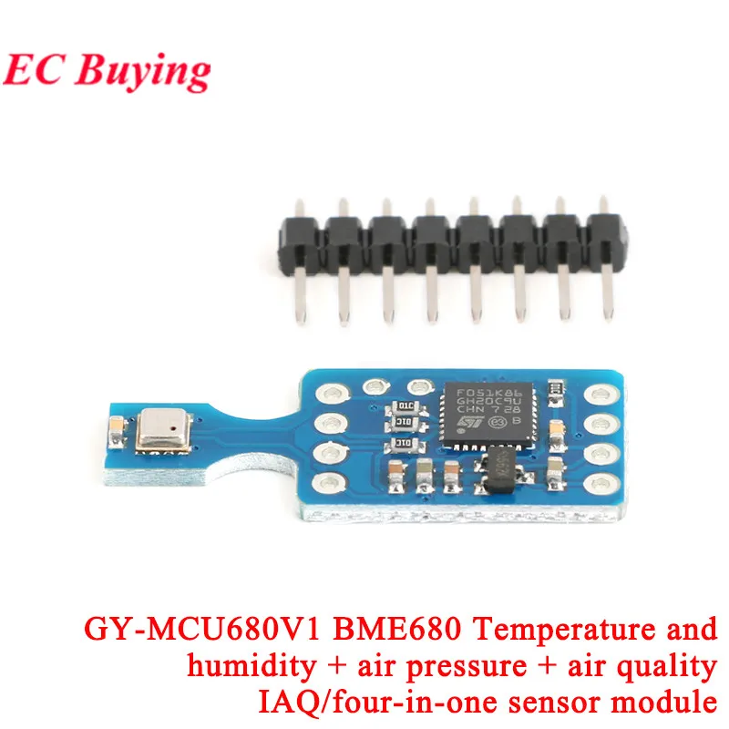1Pc-10Pc BME680 GY-MCU680V1 BME688 Temperature and Humidity Pressure High Altitude Accuracy Gas Sensor Module IAQ Digital 4 in 1
