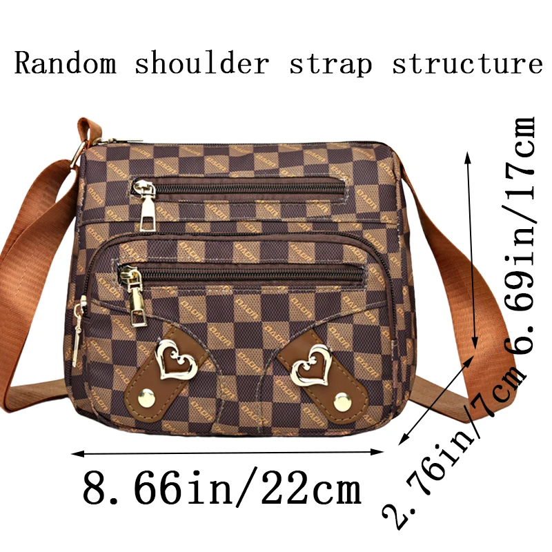 Neue Damenhandtasche - Lässige Schultertasche aus PU-Leder, mit Patchwork-Design, verstellbarem Riemen, stilvoll und schlicht. – Detail 2