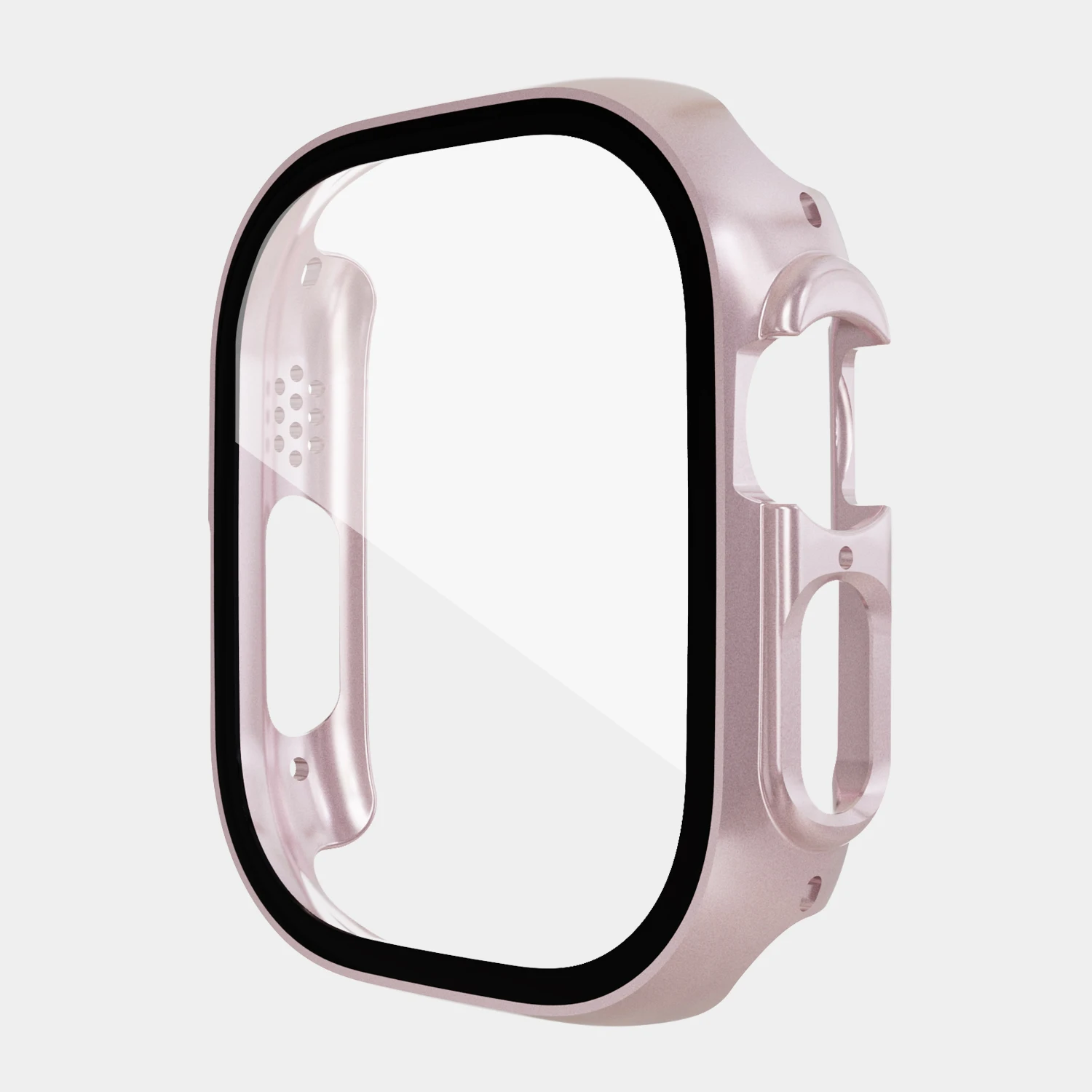 Glas + Cover Voor Apple Horloge Case Ultra 3 2 49mm 45mm 41mm 44mm 40mm 42mm 38mm Gehard Case Screen Protector Voor Iwatch 9 8 7 SE
