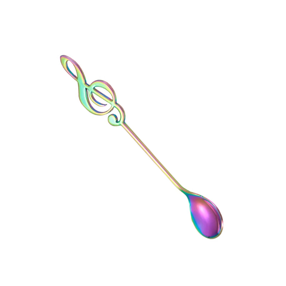 

Trendy Stainless Steel Musical Note Coffee Spoons Mirror Finish Texture Gift Idea For Families Friends Colleagues