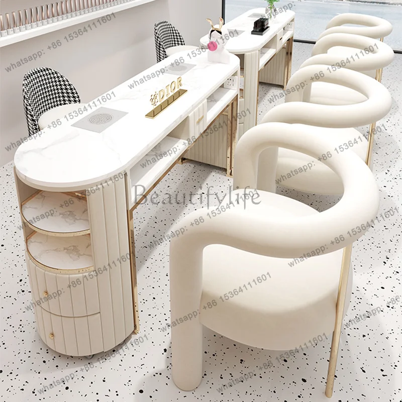 LJY for manicurists coffee tables side table Nail table manicure vanity makeup desk salon furniture nail table with suction tabl