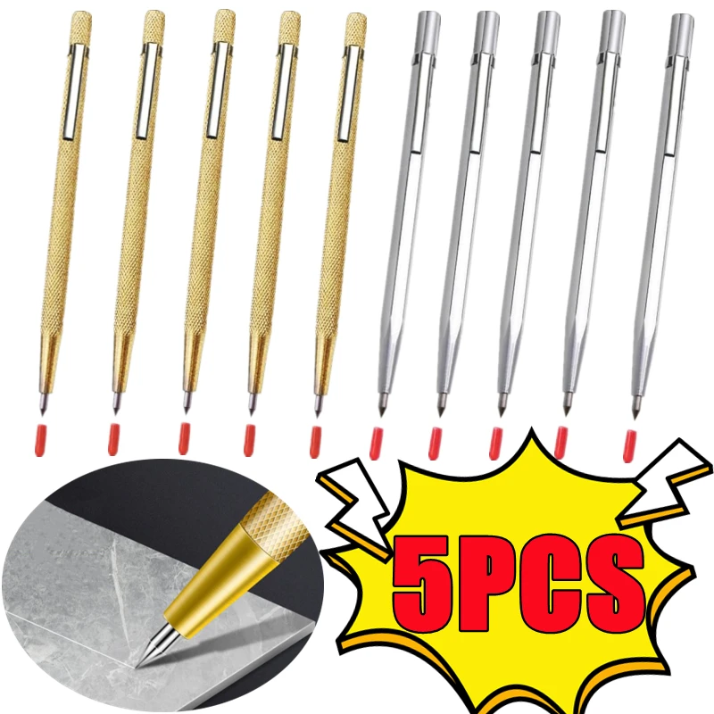 1-5pc-ダイヤモンドペン先チタンペンユーティリティナイフ精密金属加工および木工ツールガラスタイル金属と木材を切断するため