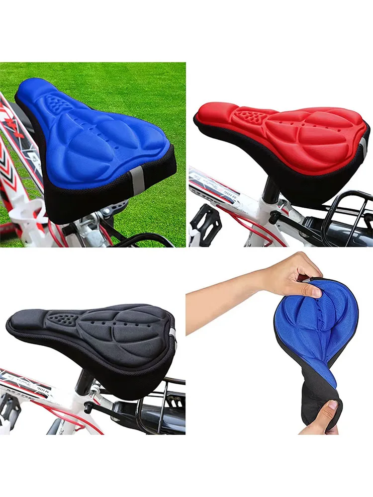 AliExpress pinmoap PINMOAP 1PC Mountainous Bicycle Seat Cover Thickened Comfortable Foam Cushion 3D Breathable Silica Gel Riding Accessories
