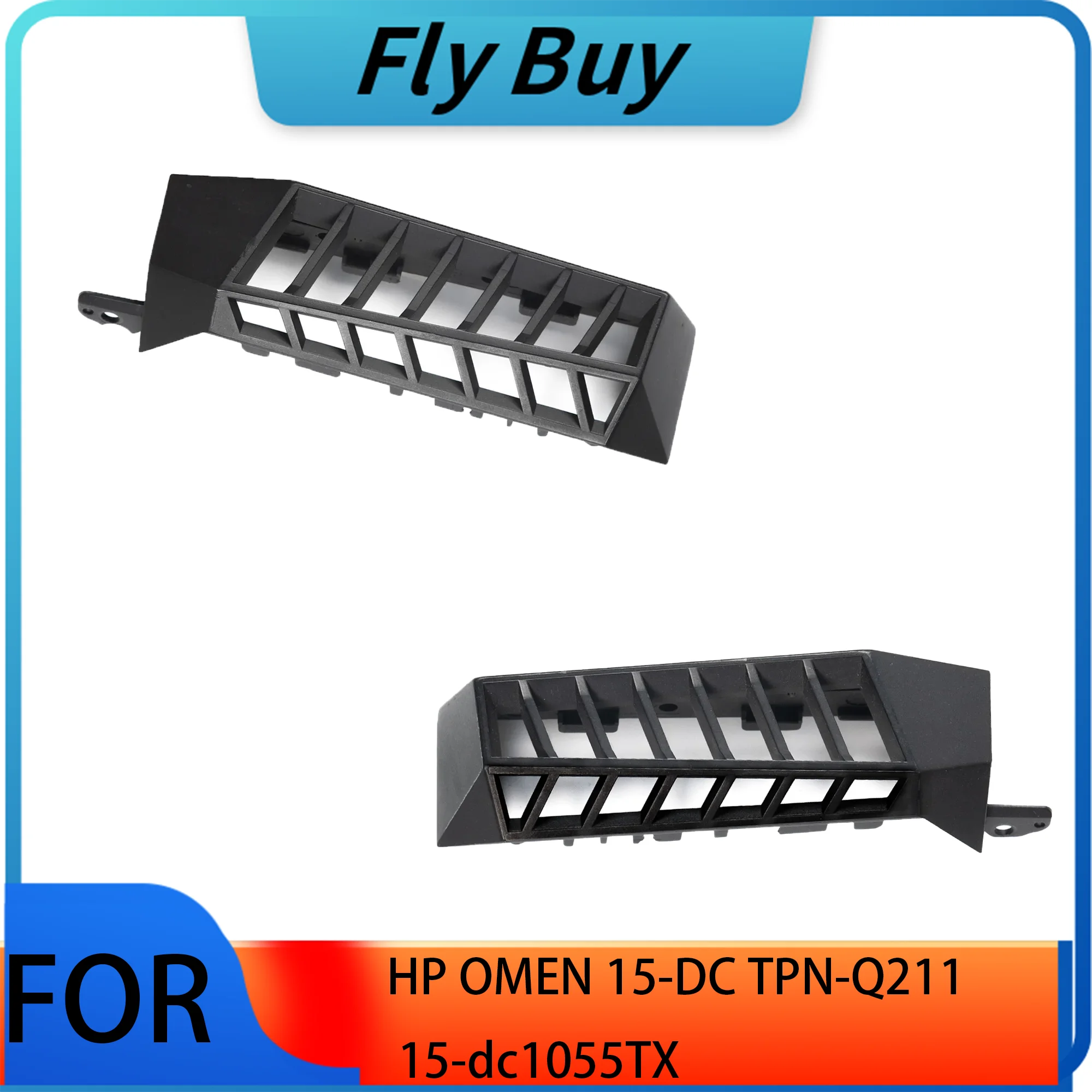 New Air Outlet For HP OMEN 15-DC TPN-Q211 15-dc1055TX Left/Right Heat Sink Laptop Parts Cooling Port Replacement A Pair of Black