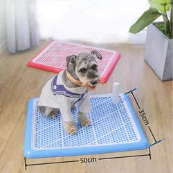 Indoor Lattice Toilet for Dogs and Cats Potty Tray, Pet Training Toilet for Puppy, Cat Litter Box, 50x35x3cm