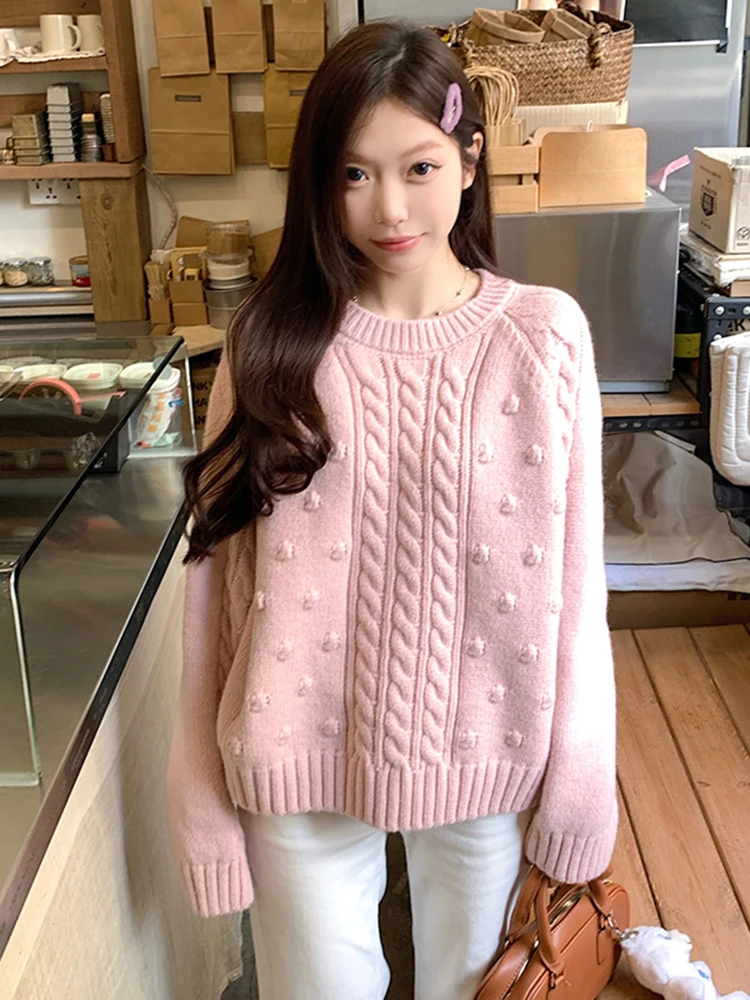 

Универсальный вязаный свитер с длинными рукавами свободного кроя для женщин, базовый слой, повседневный топ, зимняя новинка, утягивающий топ