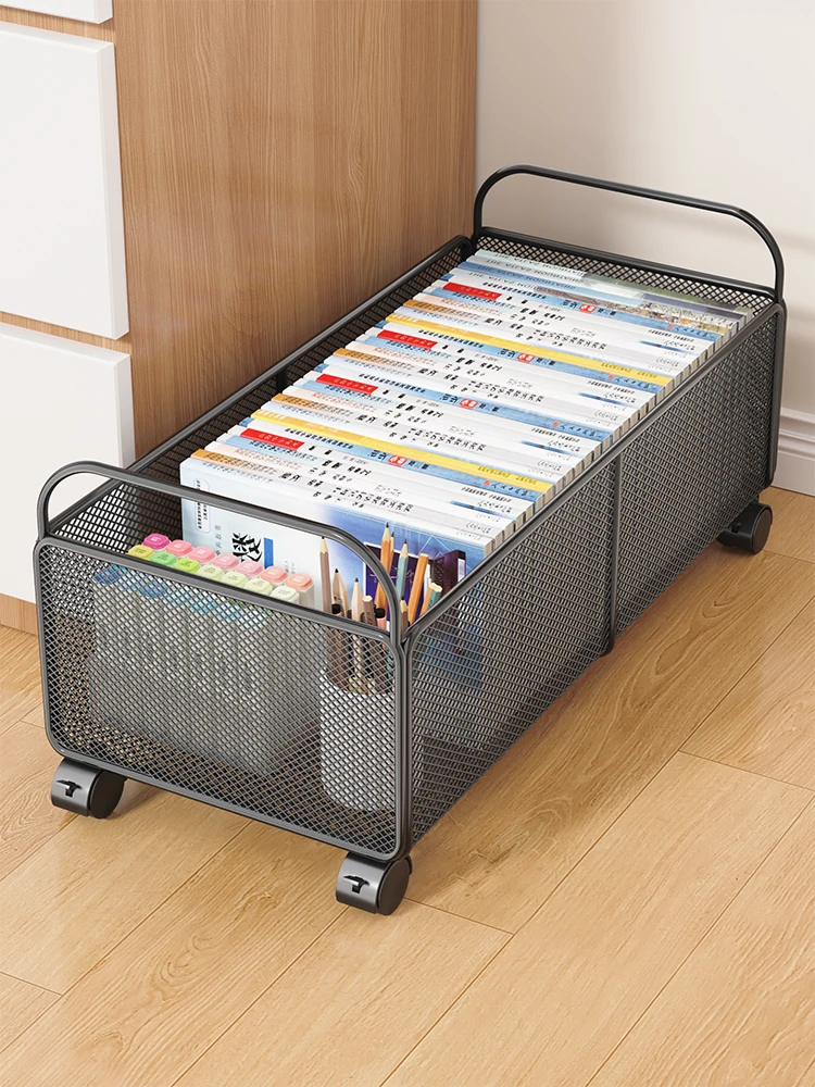 

Мобильный ящик для хранения книг, классный стол, студенческий стол, органайзер для книг, контейнер Der pe, металлический материал для книжной композиции