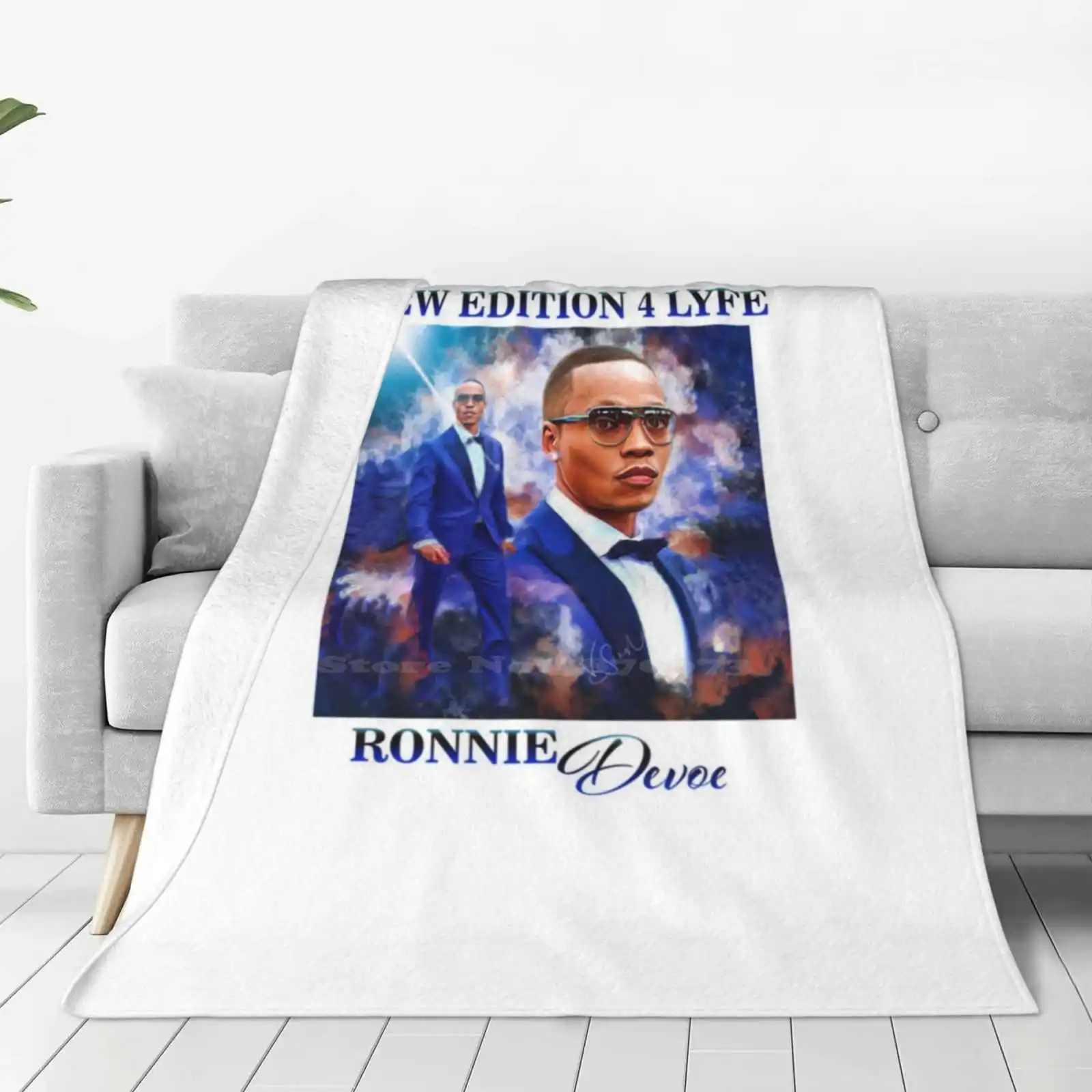 Ne 4 Lyfe Ronnie Edition Design Hot Sale Printing High Qiality Warm Flannel Blanket Cover Live Diy Fold Haul Best Beast How To