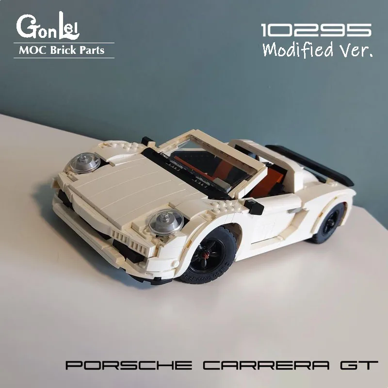 

NEW Creative Expert MOC Carrera GT Roadster 10295 MOD Convertible Sports Car Building Blocks Assembled DIY Bricks Toys