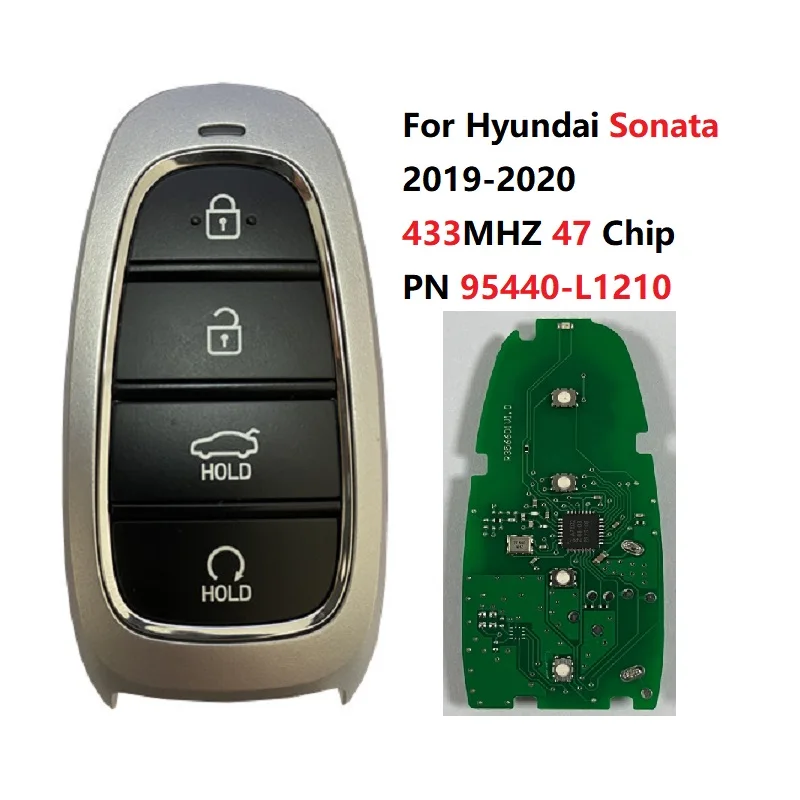 

CN020157 PN 95440-L1210 For Hyundai Sonata 2019-2020 Smart Key Remote 4 buttons 433 MHz Fcc idFOB-4F26