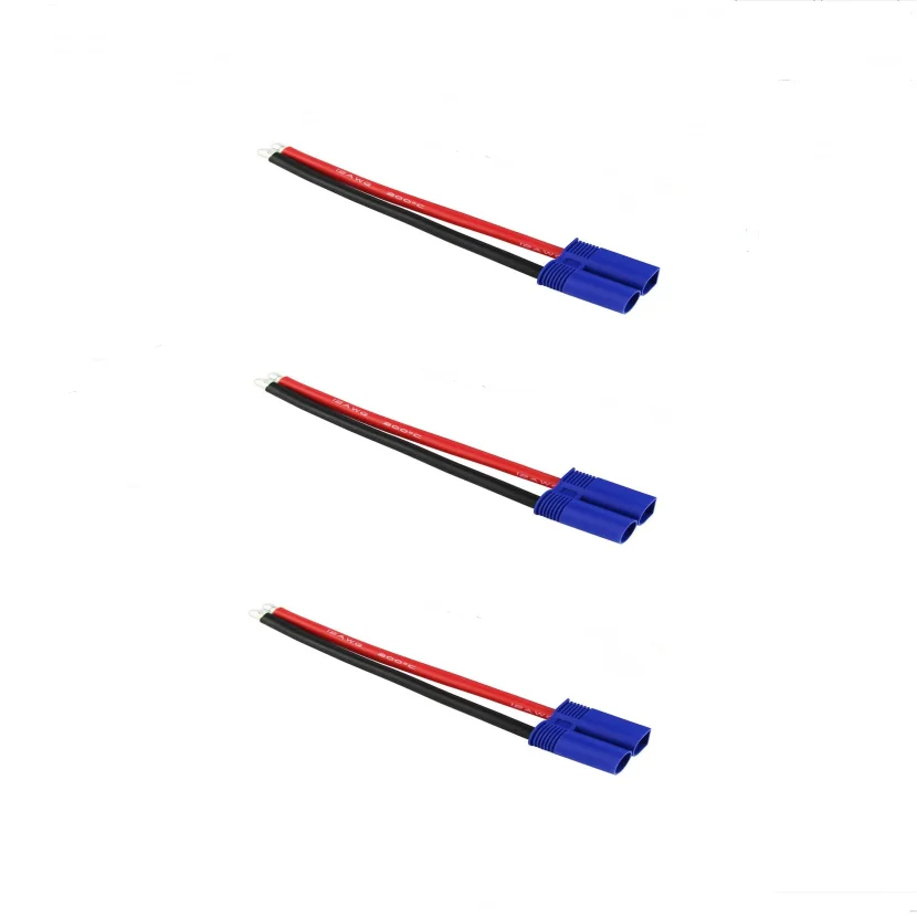 Ec5 männlich weiblich 5mm kugel stecker stecker pigtail kabel 100mm 12 awg silikon draht für rc batterie ladegerät fpv autoboot