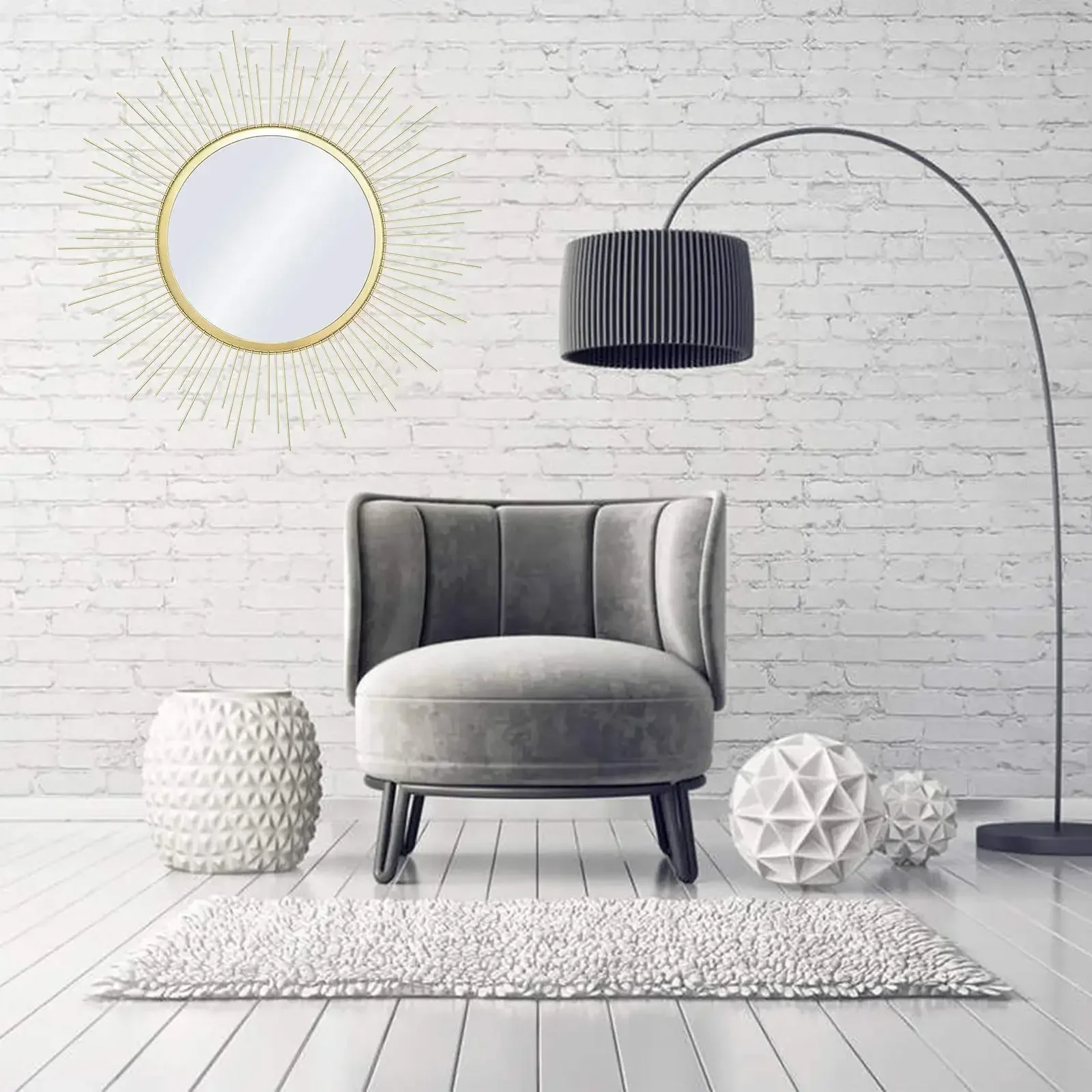 Special metal modern  wall art home and garden Mirror wall decoration