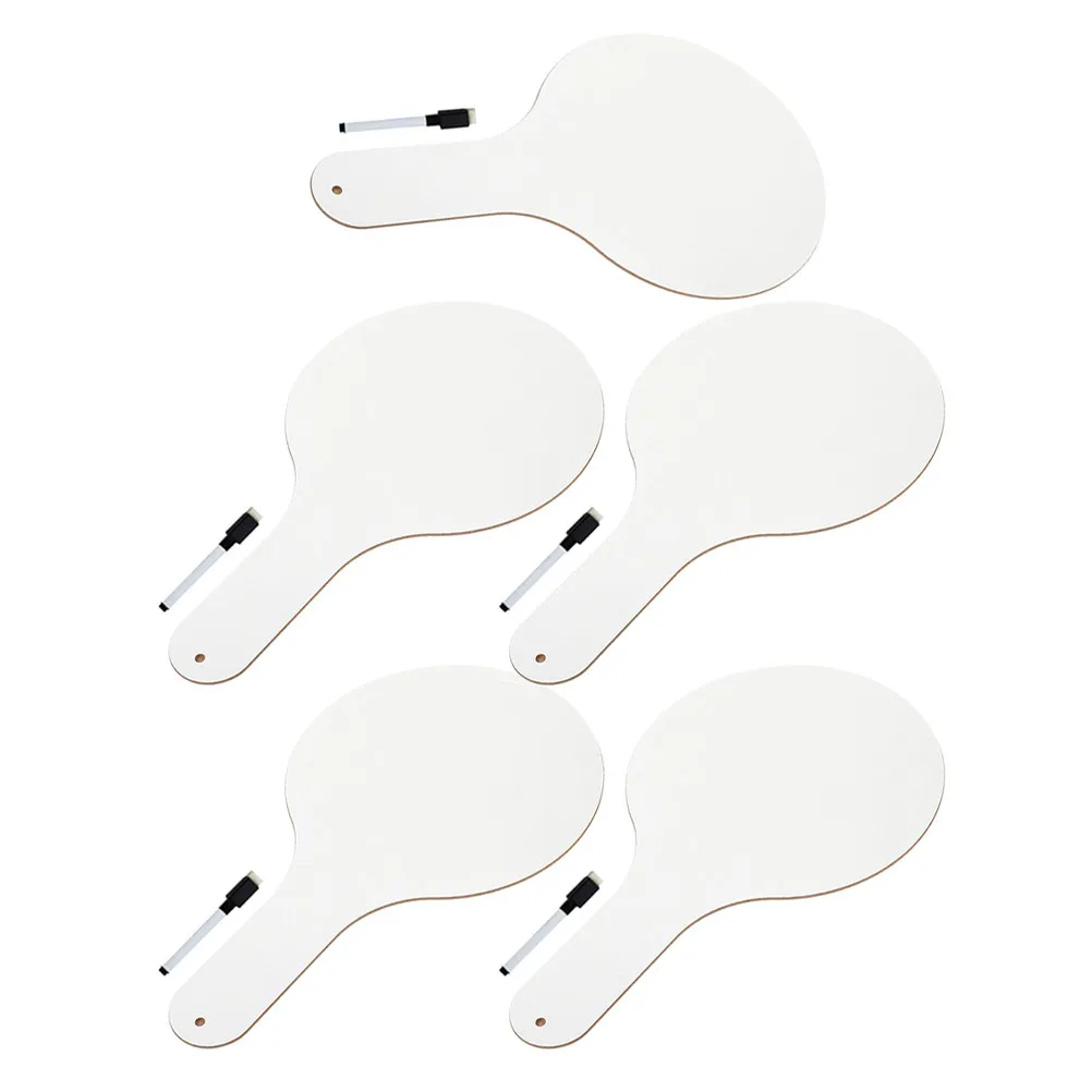 

5Pcs Handheld Double Sided Dry Erase Boards Smooth Surface Mini White Boards for Classroom Teaching Student Participation