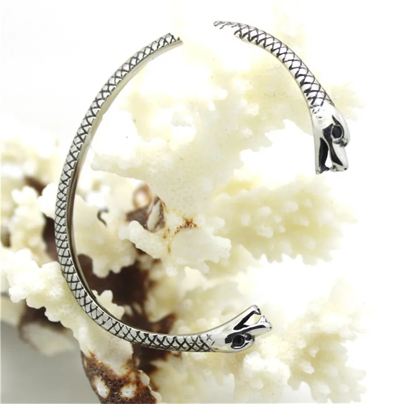 

Браслет со змеиным драконом, браслет из нержавеющей стали 316L в мотоциклетном стиле, браслет с черепом в стиле панк