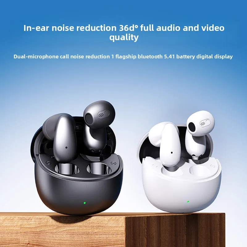 Bluetooth Earbuds, Compact Dual Ear Design with LED Display, Comfortable for Sports and Gaming Use, Ideal for Men and Women