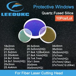 10Pcs Glass Laser Protection Lens/Protective Windows Fused Silica Dia18/20/22.35/24.9/25.4/26.5/27.9 /28 For Raytools WSX BY