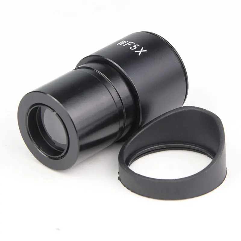 2 PCS Stereo Microscope Eyepiece 30.5mm Mounting 5X Wide Angle Eyepiece with Eyecups