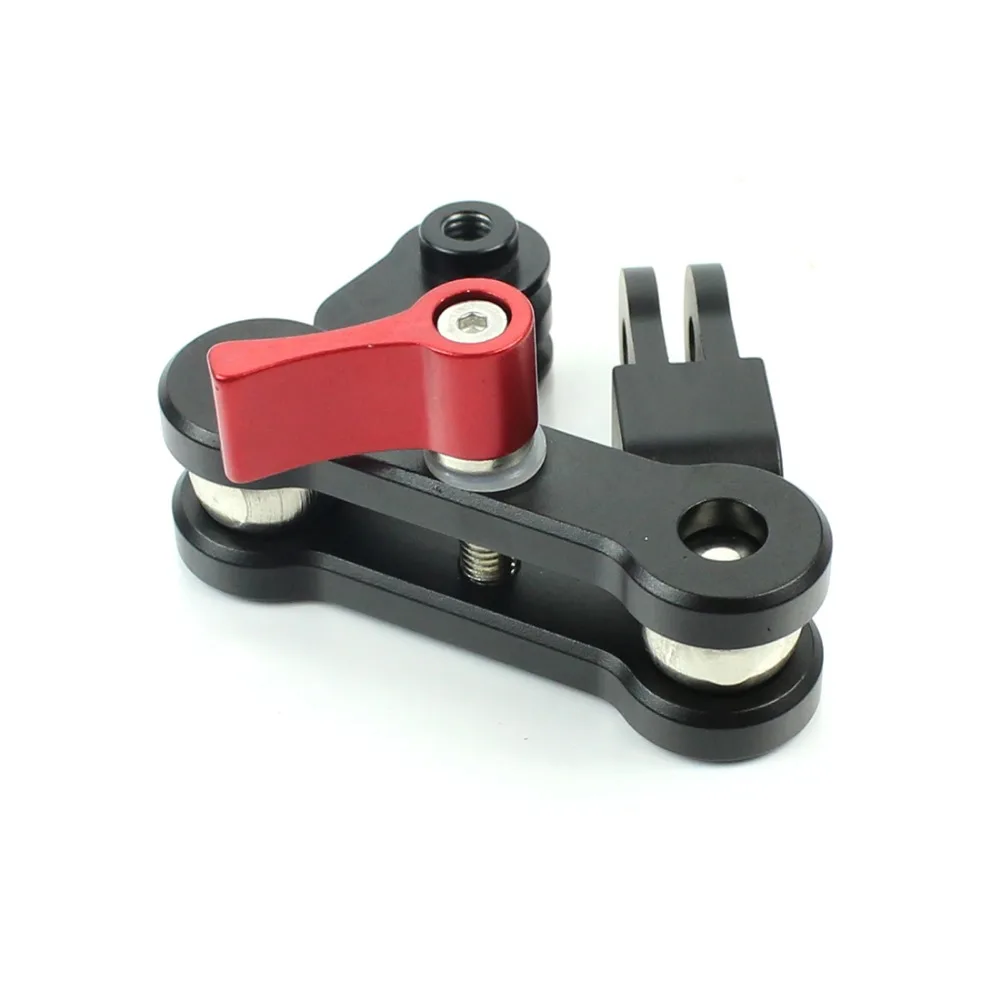 Adapter für magische Arm montage aus Aluminium legierung Doppelkopf-Pivot-Aktivität stecker 360 Umdrehung für Gopro 13 für Insta360 x4 Osmo-Aktion – Detail 2