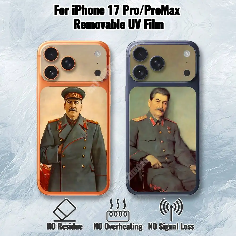 

History Joseph Stalin Removable UV Film for iPhone 17 Pro 17 ProMax HD Back Sticker