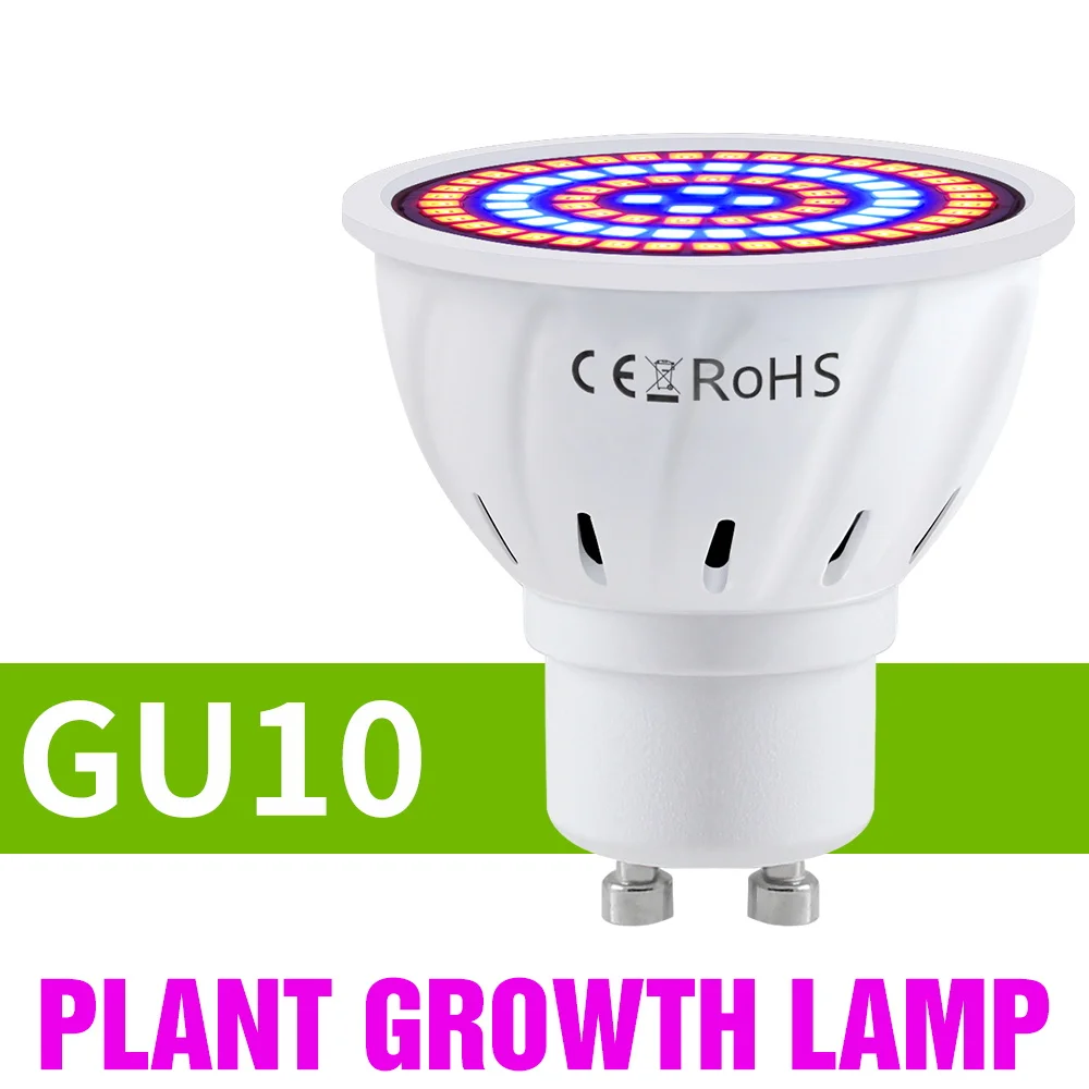 E27 LED Plant Kweeklampen GU10 Volledige Spectrum Indoor Hydrocultuur Bloemzaden Groenten Teelt Lamp E14 MR16 B22 GU5.3 Lamp