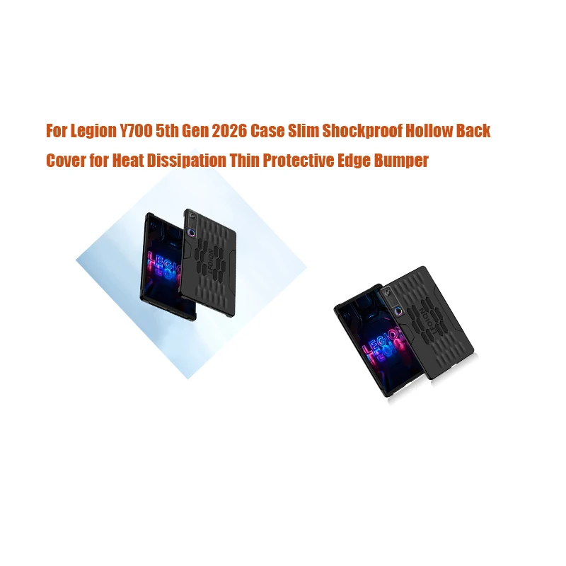 For Legion Y700 5th Gen 2026 Case Slim Shockproof Hollow Back Cover for Heat Dissipation Thin Protective Edge Bumper