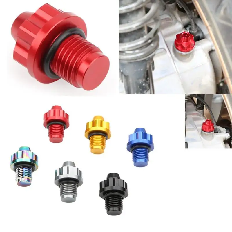 Motorcycle Modification With Aluminum Alloy Gear Screws Suitable For NMAX155 Engine Oil Screws, Durable And Waterproof