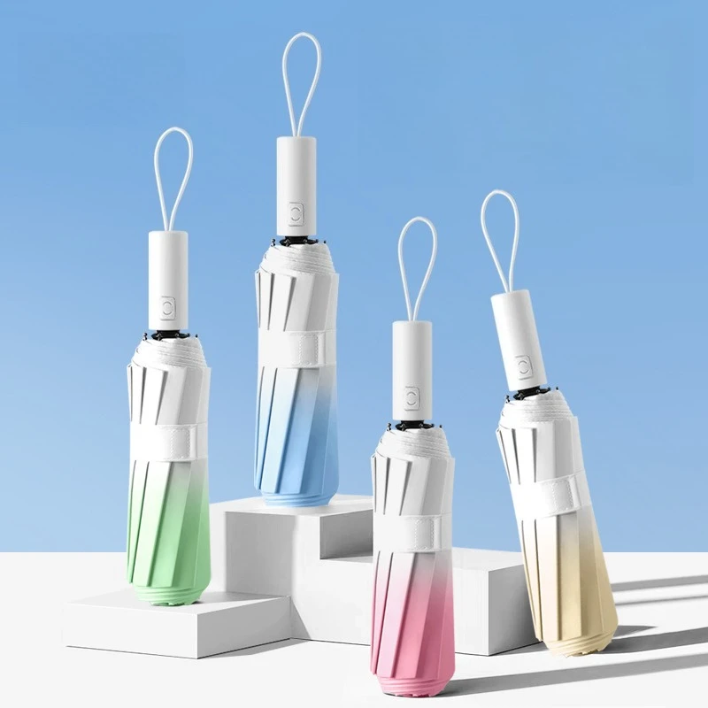 مظلة أوتوماتيكية متدرجة ذات مستوى مظهر عالٍ ومظلة قابلة للطي مقاومة للأشعة فوق البنفسجية #2