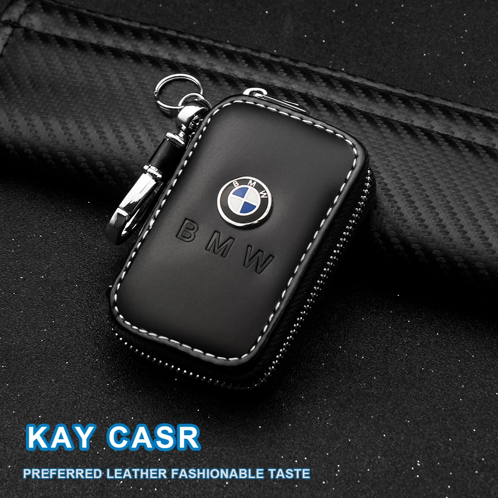 Leather Key Wallet Car Key Bag Multi Function Key Case For BMW E30 E38 E39 E46 E60 E61 E90 X1 X3 X4 X5 X6 E70 E83 X5 F10 F30 F32