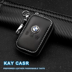 Cartera de cuero para llave de coche, funda multifunción para BMW E30, E38, E39, E46, E60, E61, E90, X1, X3, X4, X5, X6, E70, E83, X5, F10, F30, F32