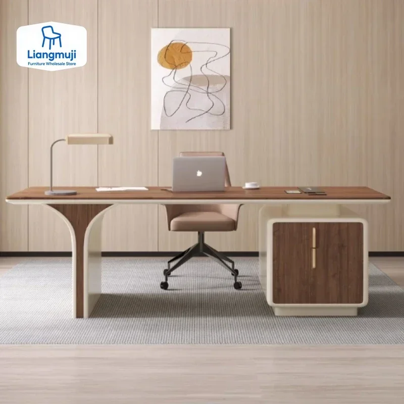 

Desk Organizer Shaped Office Tables Home Multifunction Furniture Computer Desks Modern Mesa Ordenador Conference Executive