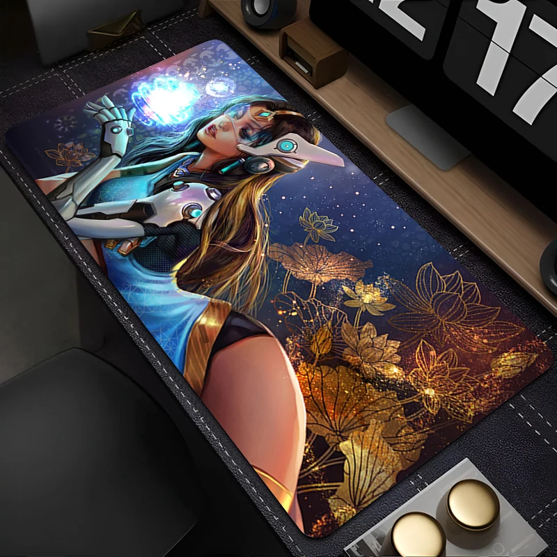 

Mouse Pad PC Accessories Keyboard Pad Office Desk Mat Anime HD Mousepad Natural Rubber Anti Slip Gaming O-overwatch Extended Pad