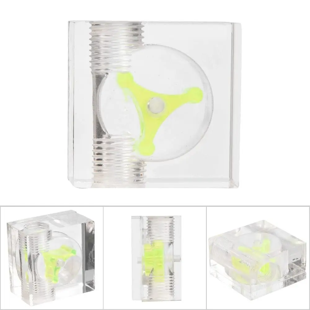 Easy Install G1/4 Thread Flow Meter Indicator 3 Impeller Green Water Flow Meter PC Water Cooling System Water Cooling Monitoring