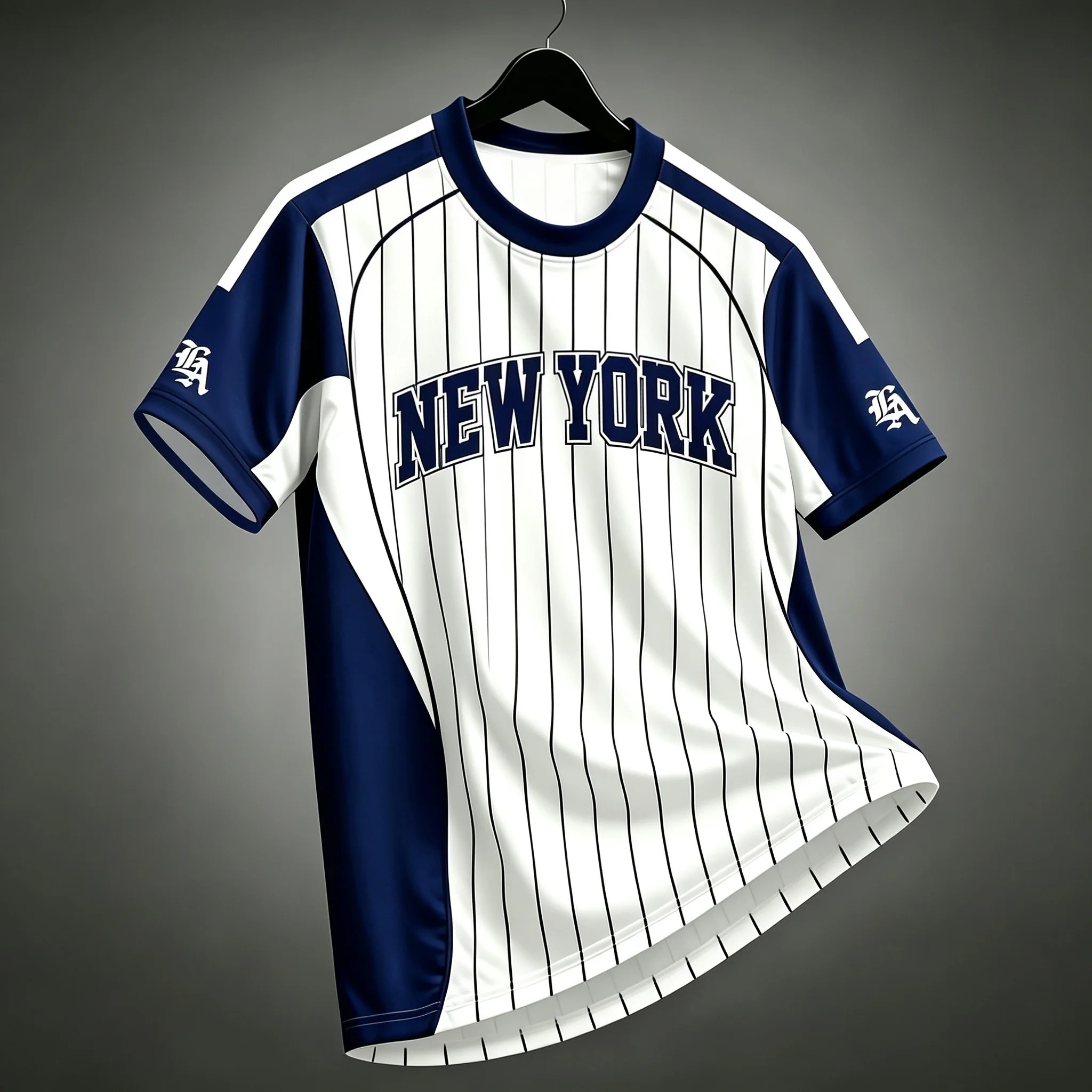 New York Vertical Stripe Sports Shirt, Available In Multiple Colors For Men And Women, Street Casual Training Top