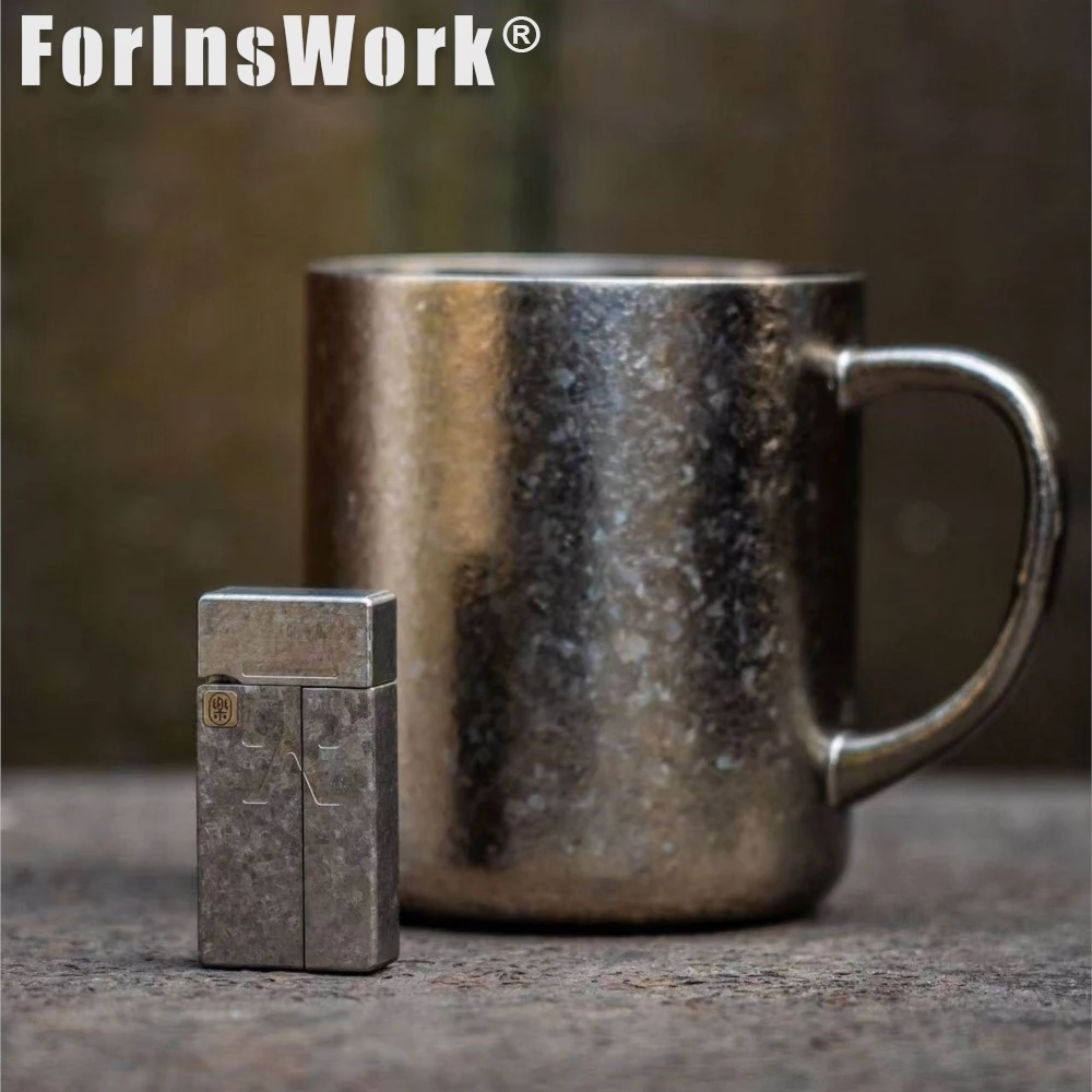 ヨーロスタジオ10周年記念 アイスクリスタルチタン合金 火を使わないプッシュスライダー ストレス解消おもちゃ フィンガースピナー デスクガジェット