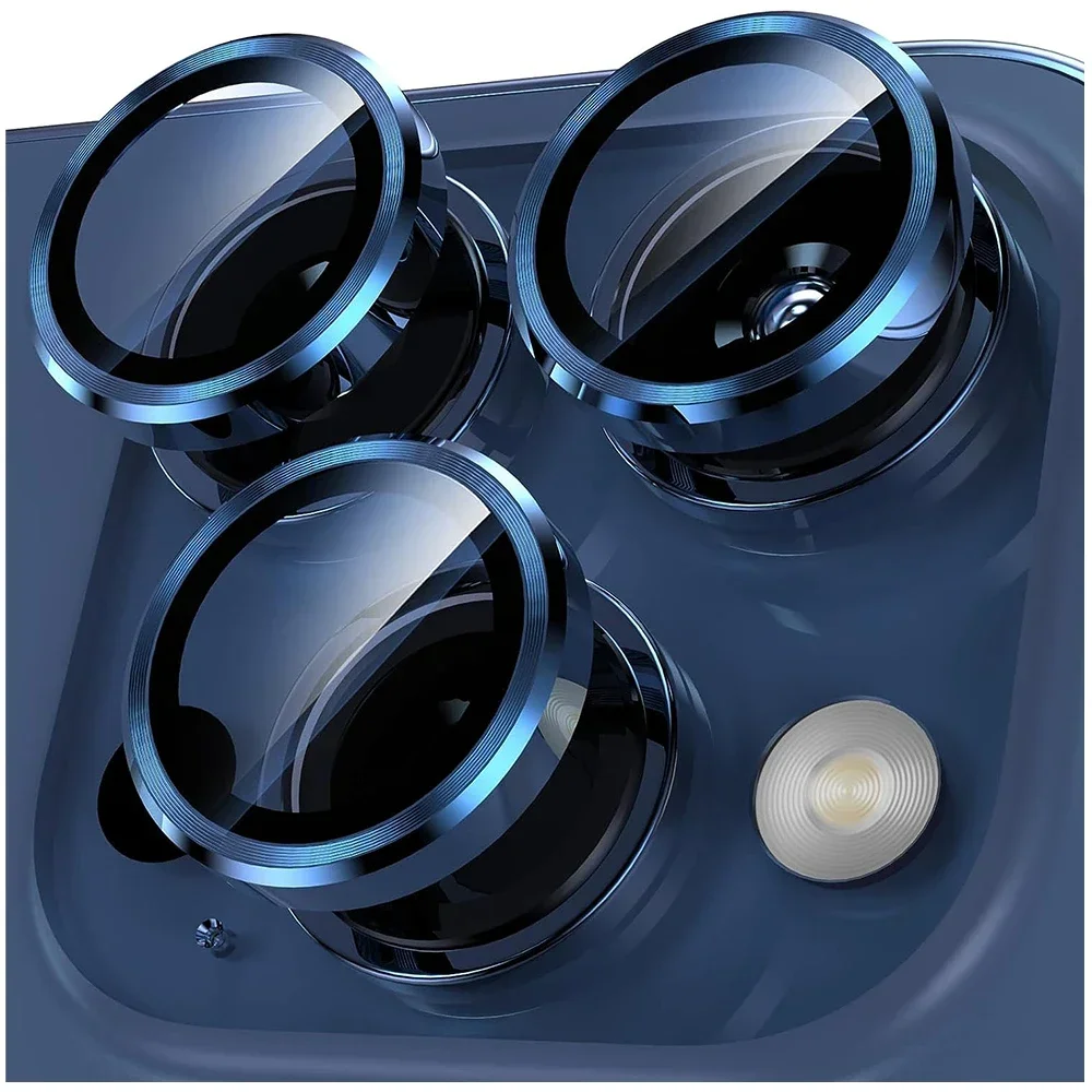 2–3 Stück Kameraobjektivschutz für 14 15 16 17 Pro Max 14 Plus 13 16 Plus Glasschutzhülle Titan Blau Lila