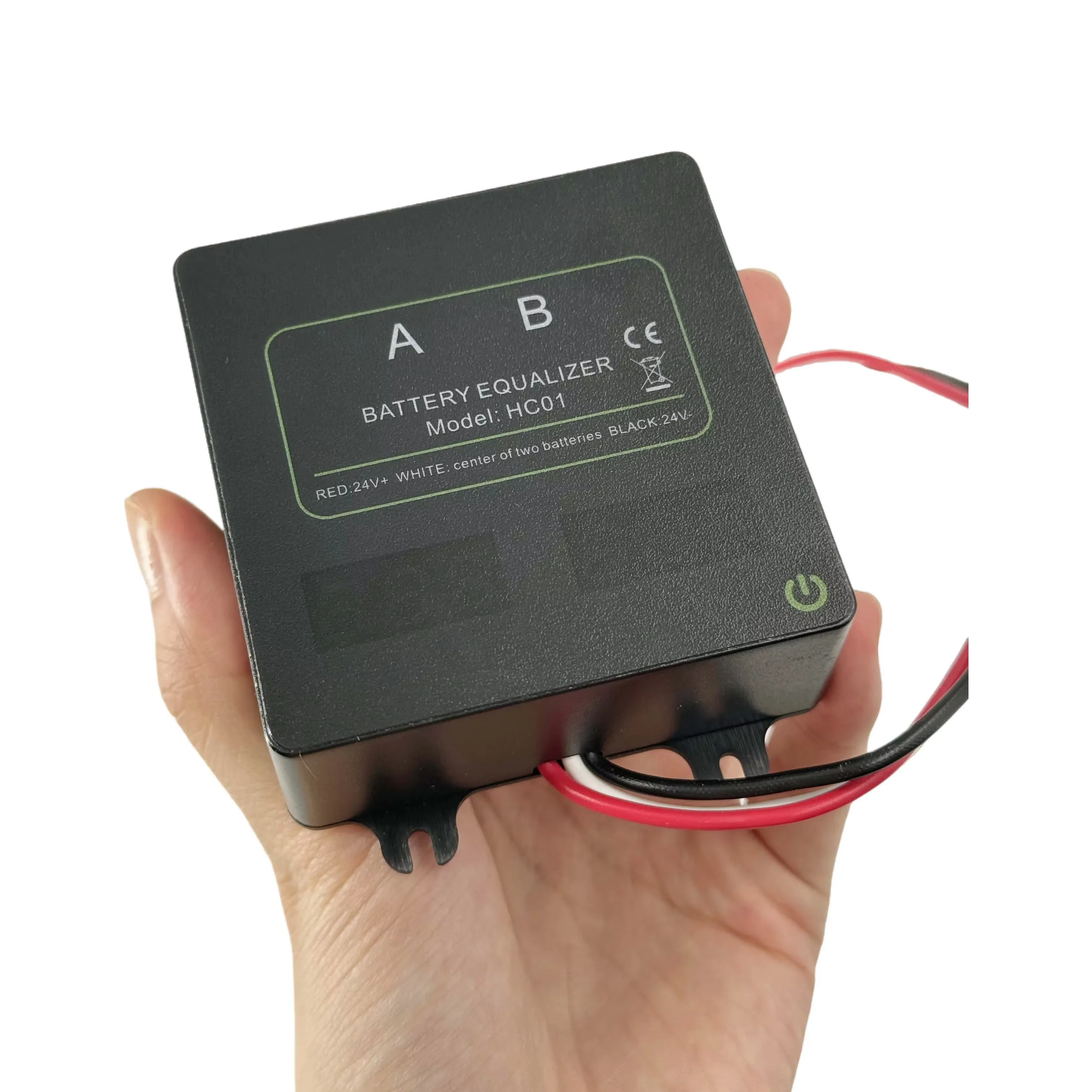 HT-HC01  with touch switch active balancer  2x12V  AGM Lead Acid Batteries Bank Voltage Active Balancer Discharge Charger Regula