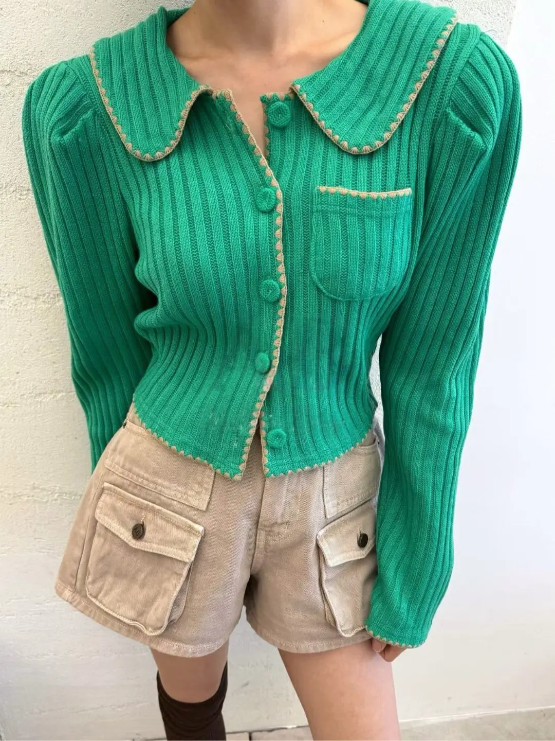 

Женский модный вязаный кардиган Dongda Gate на пуговицах, повседневный, свободного кроя, из полиэфирного волокна, с длинными рукавами, теплый, цветной