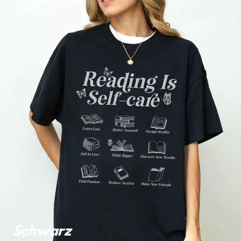 Retro Booktok T-Shirt Unisex, Born To Read Bookish Shirt, Funny Reader Bookworm Shirt, Cool Book Lover Gift for Her, Book Gift