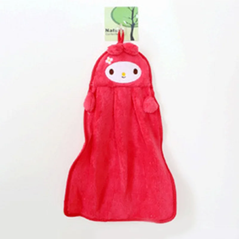 Sanrio Cute Hand Towels Hello Kitty MyMelody Kitchen Bathroom Hand Towel CartoonTowel Absorbent Cleaning Cloth Rag Handkerchief