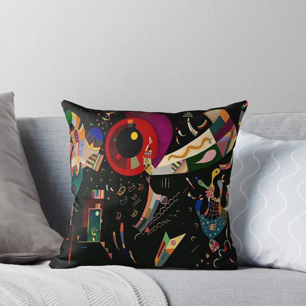 

Wassily Kandinsky Whimsical Painting Around the Circle - Autour du cercle Throw Pillow Couch Pillows Sofa Cushion pillow