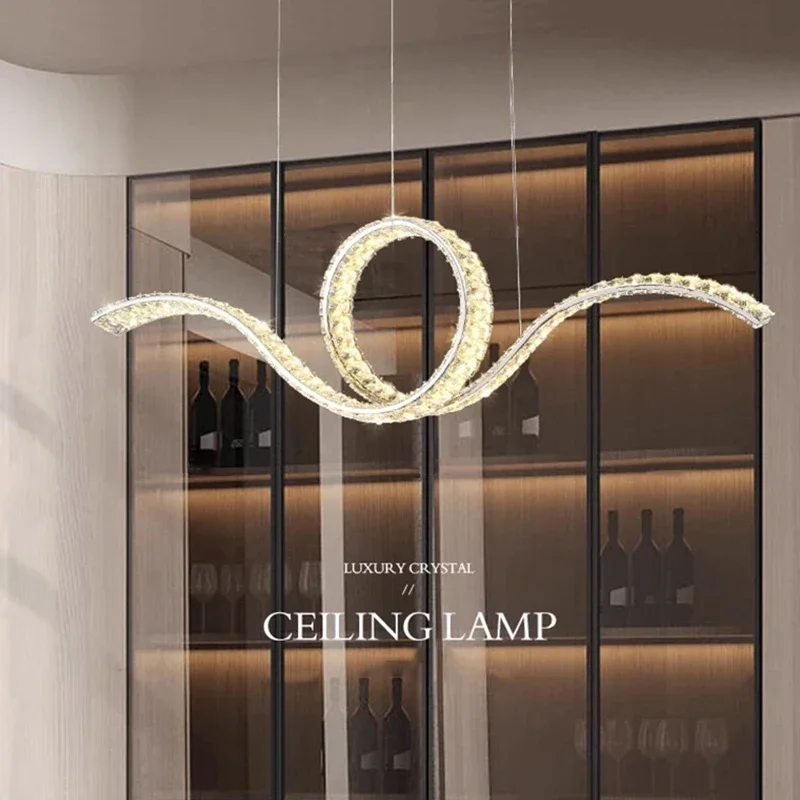 

Luxury Designer LED Crystal Chandeliers Home Lighting for Dining Room Bar Decorate Luster Ceiling Pendant Lights Indoor Fixtures