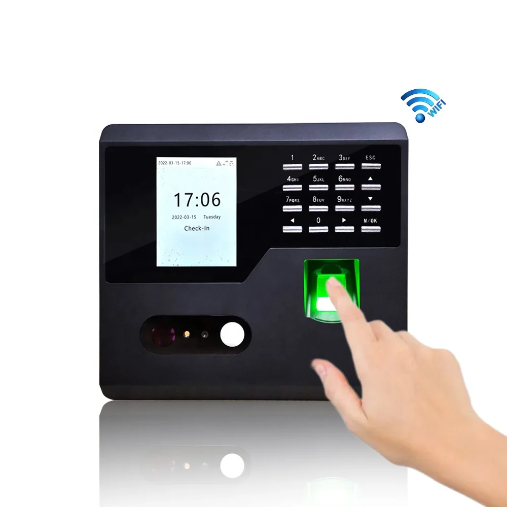 001 Multi-biometric Biometric Time Attendance System and Face Recognition Biometric Fingerprint Access Control Support WEB Softw