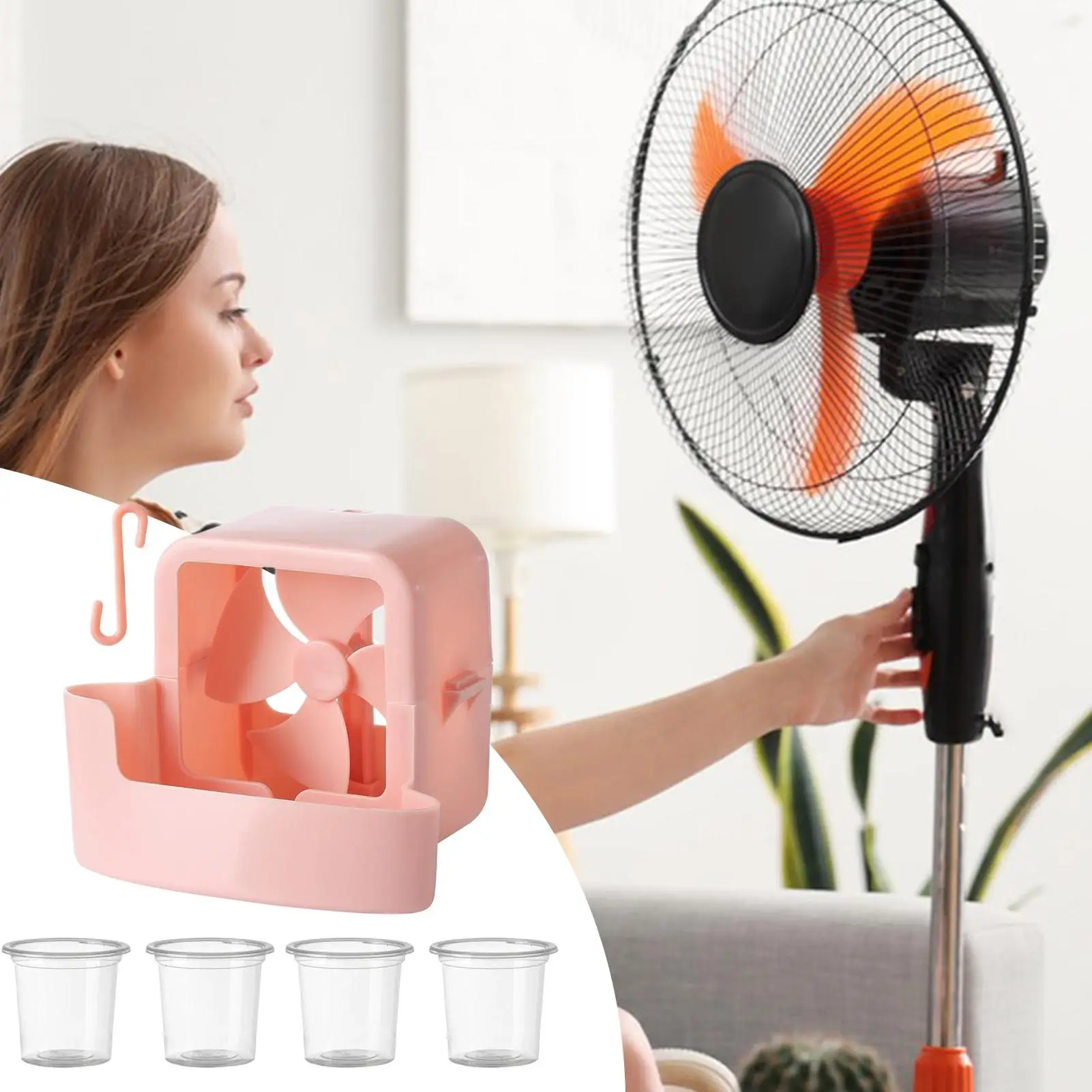 Fan Mist Cooling Adapter Portable Fan Refrigeration Accessories Quick Cooling Floor Fan Household Cooling Adapter Fan Accessorie