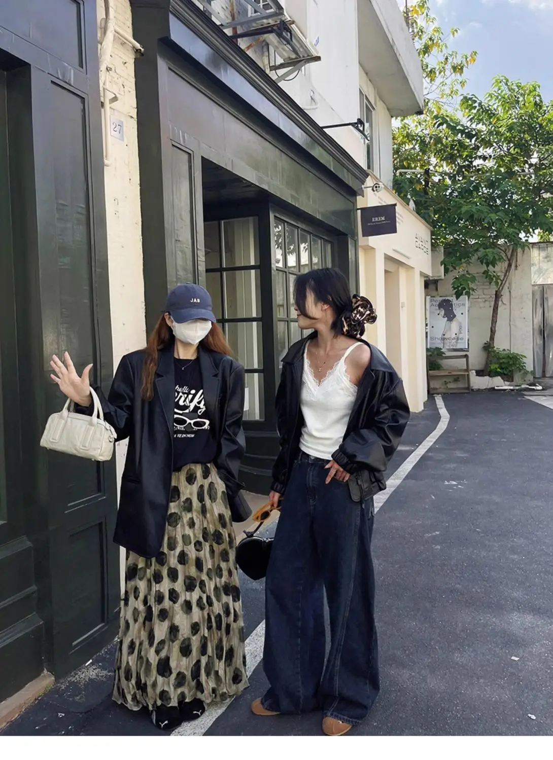 2026 New Vacation Swing Skirt Polka Dot Long Skirt High Waist Large Size Wrinkled Drape A Word Skirt